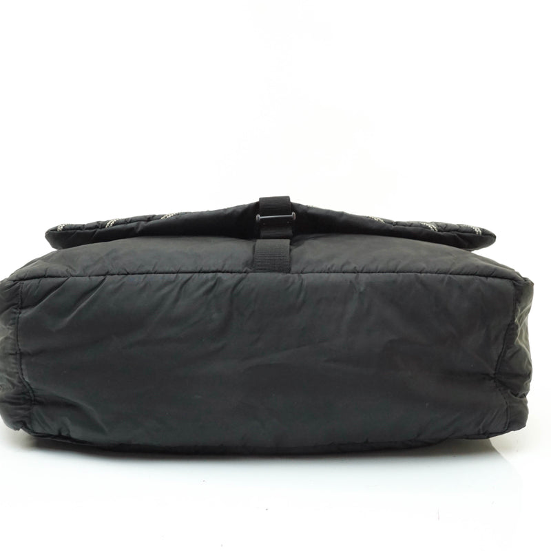 Chanel Crossbody Bag Black Nylon