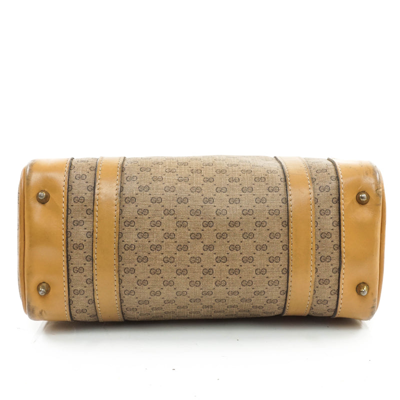 Gucci Hand Bag Pvc Brown Satchel