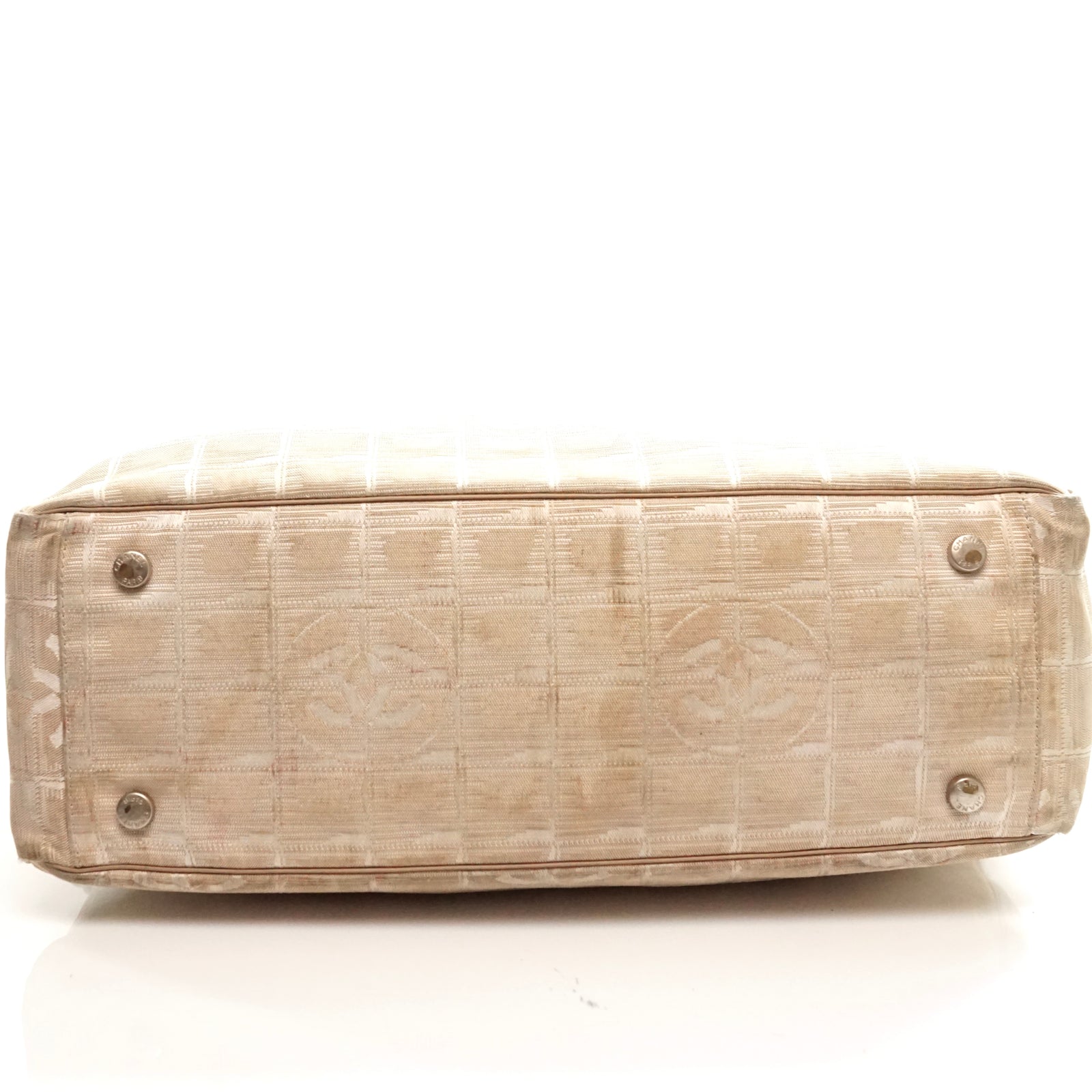 chanel beige travel tote bag Chanel Travel Line Tote Bag Beige