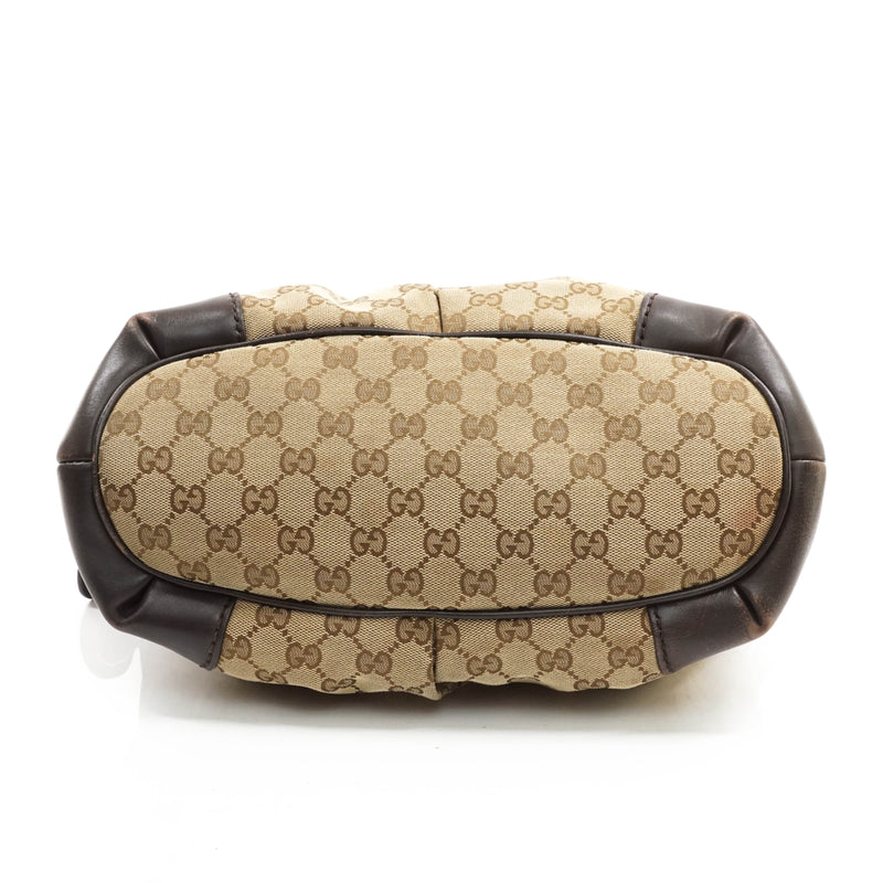 Gucci Hand Bag Canvas Brown