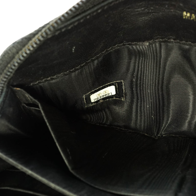 Chanel Zippy Wallet Black Leather