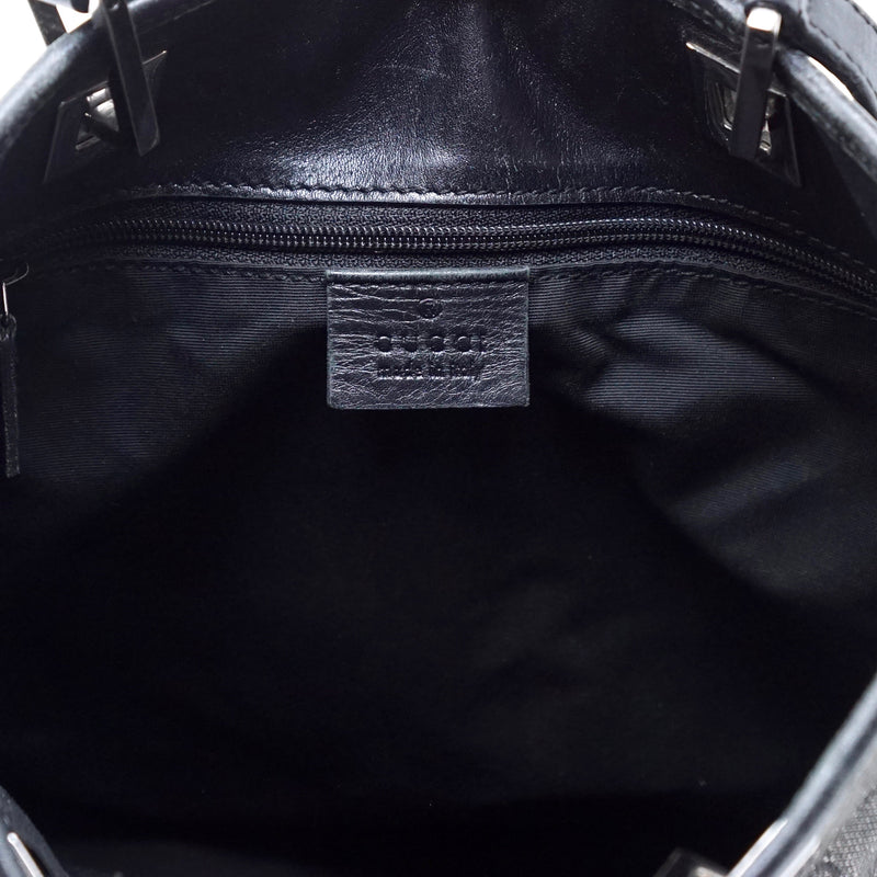 Pre-loved authentic Gucci Tote Bag Black Canvas sale at jebwa