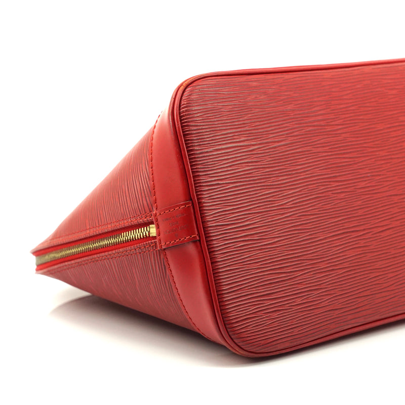 Louis Vuitton Alma Hand Bag Red Epi
