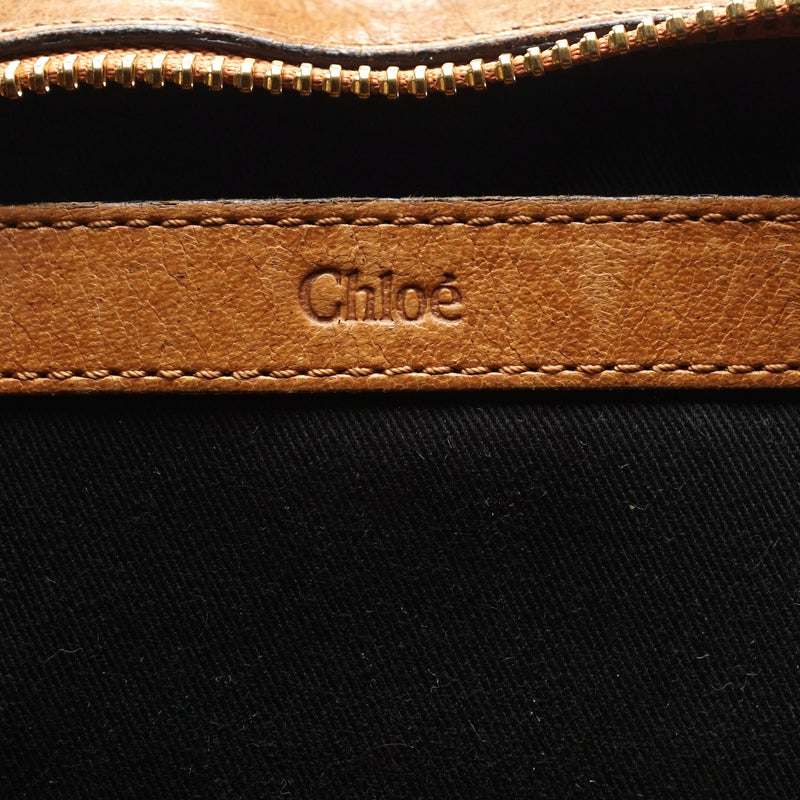 Pre-loved authentic Chloe Light Brown Leather Hand Bag sale at jebwa