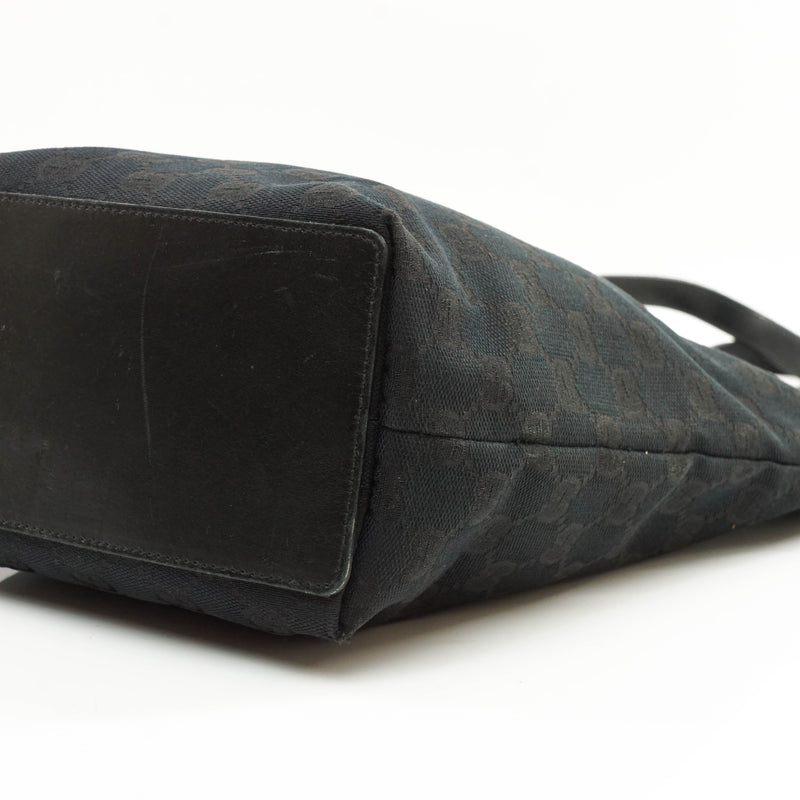 Gucci Tote Bag Black Leather