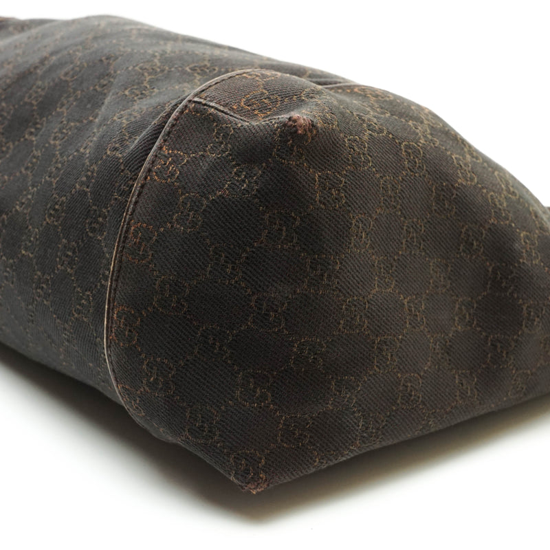 Gucci Gg Shoulder Bag Canvas Brown