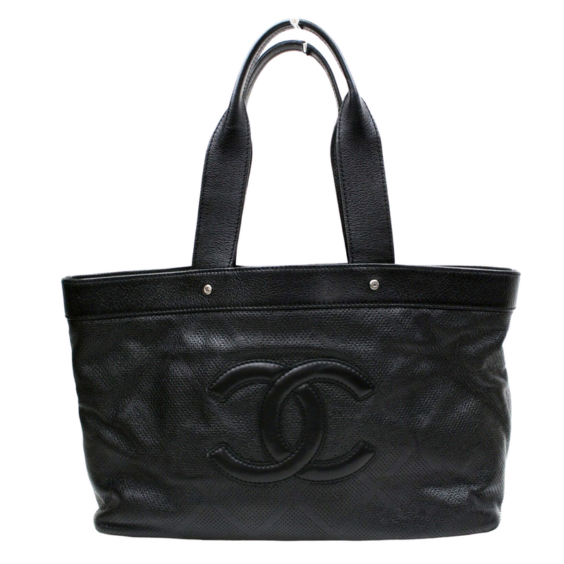 Chanel Tote Bag Coco Mark Black