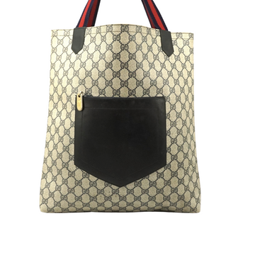 Pre-loved authentic Gucci Sherry Line Tote Bag Brown sale at jebwa