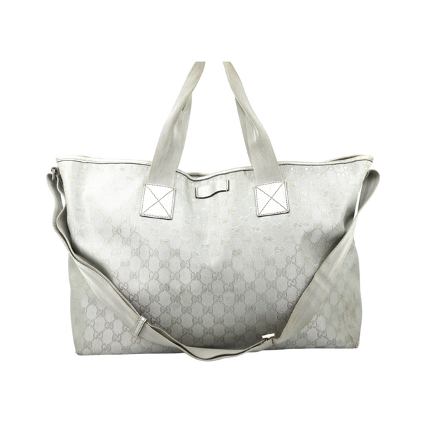 Gucci Gg Light Gray Large Jacquard
