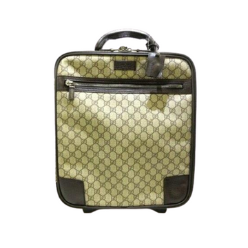 Pre-loved authentic Gucci Gg Beige Dark Brown Leather sale at jebwa