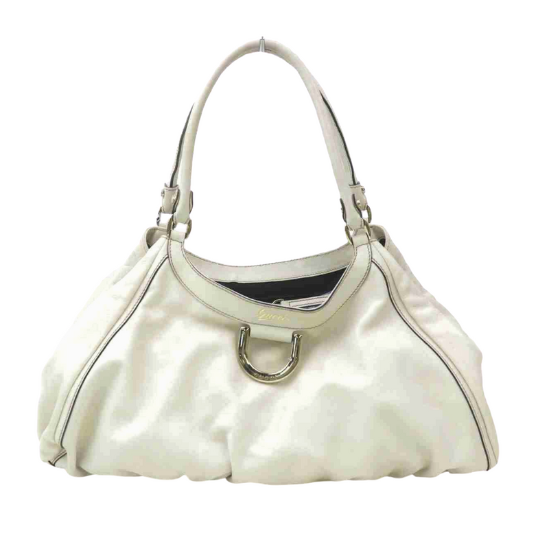 Pre-loved authentic Gucci Shoulder Bag White Leather sale at jebwa
