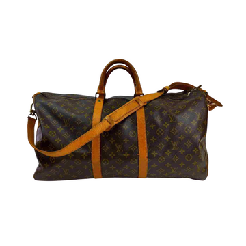 Pre-loved authentic Louis Vuitton Keepall 55 sale at jebwa