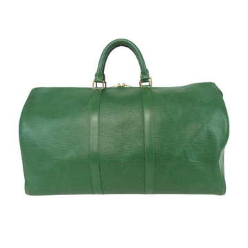 Pre-loved authentic Louis Vuitton Keepall 50 Epi Green sale at jebwa