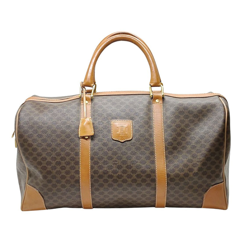 Celine Travel Bag Brown Coated