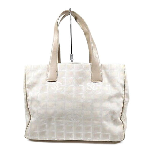 Chanel Hand Bag Beige Nylon