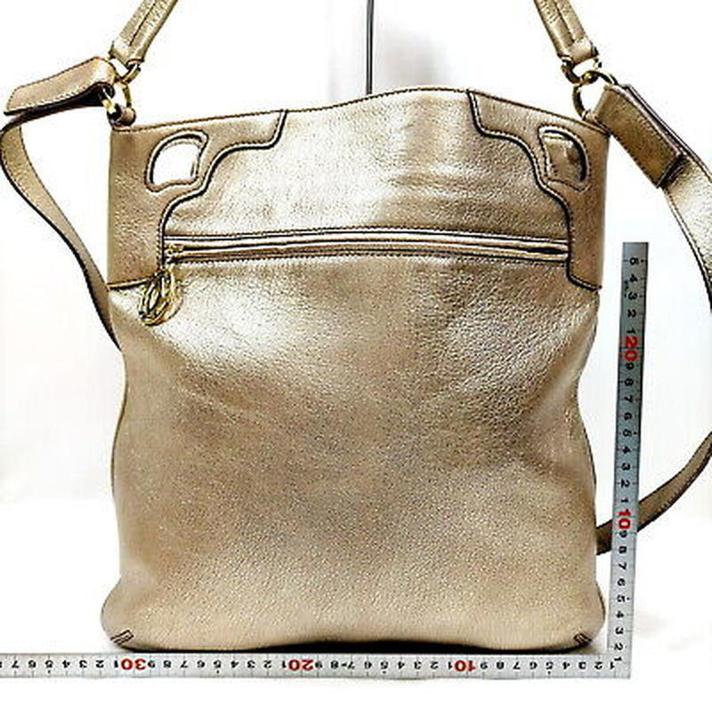 Cartier Crossbody Bag Gold Leather