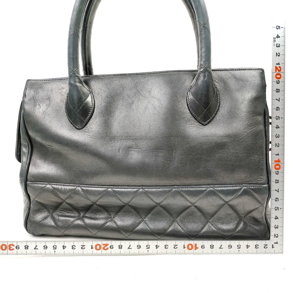 Chanel Hand Bag Black Lamb Skin