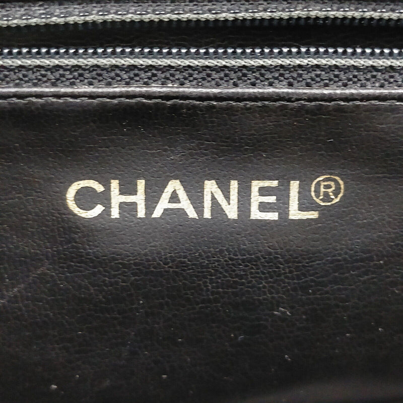 Chanel Hand Bag Black Lamb Skin