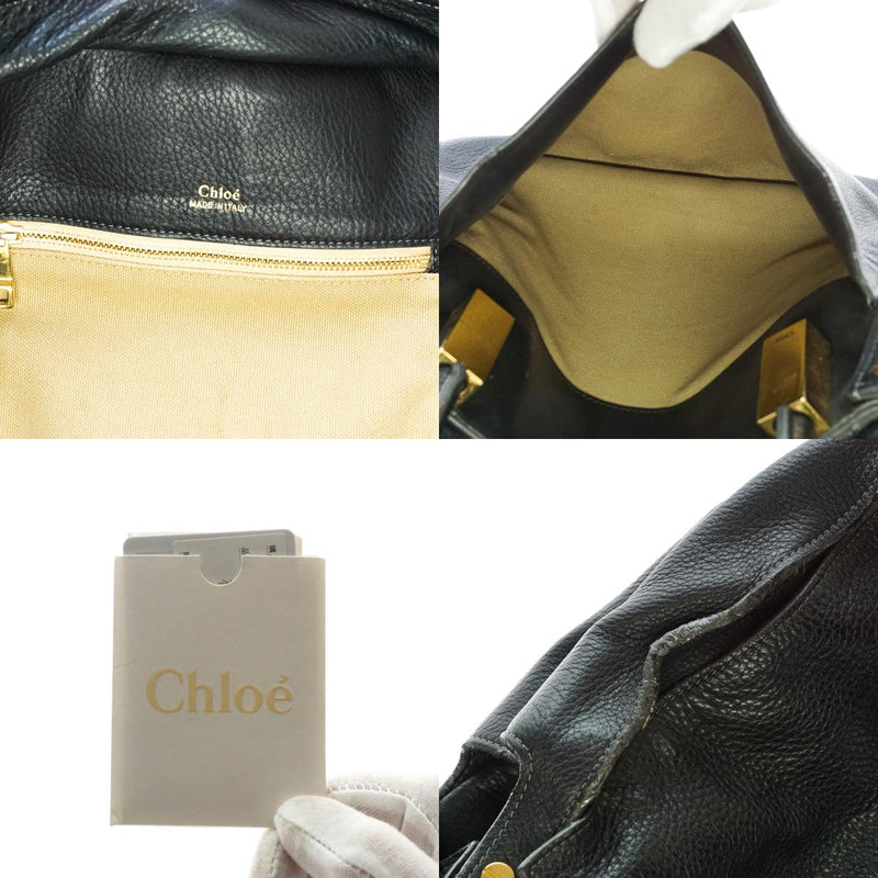 Chloe Hand Bag Leather Black