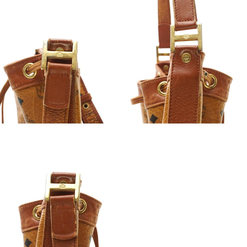 Mcm Drawstring Shoulder Bag Leather