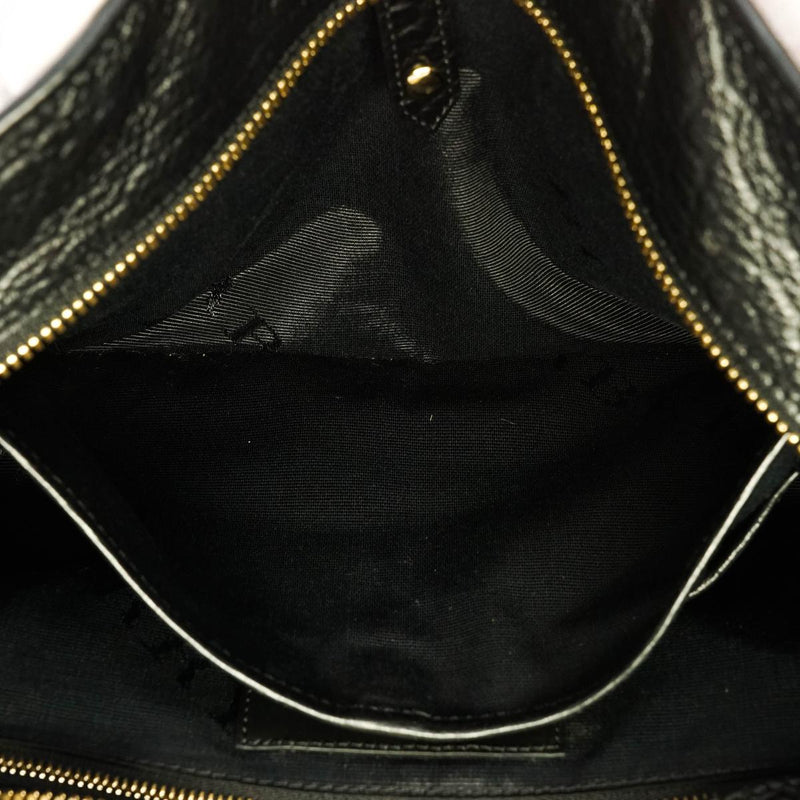 Burberry Hand Bag Leather Black