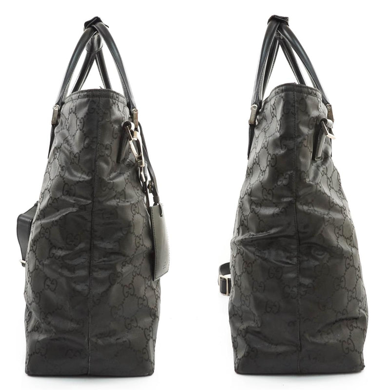 Gucci Hand Bag Nylon Black