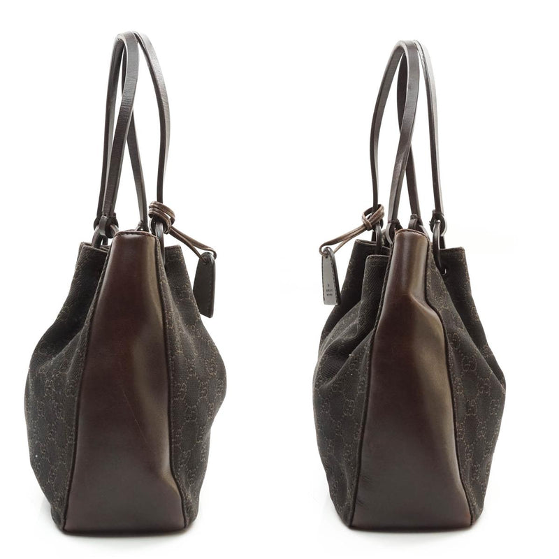 Gucci Gg Hand Bag Canvas Brown
