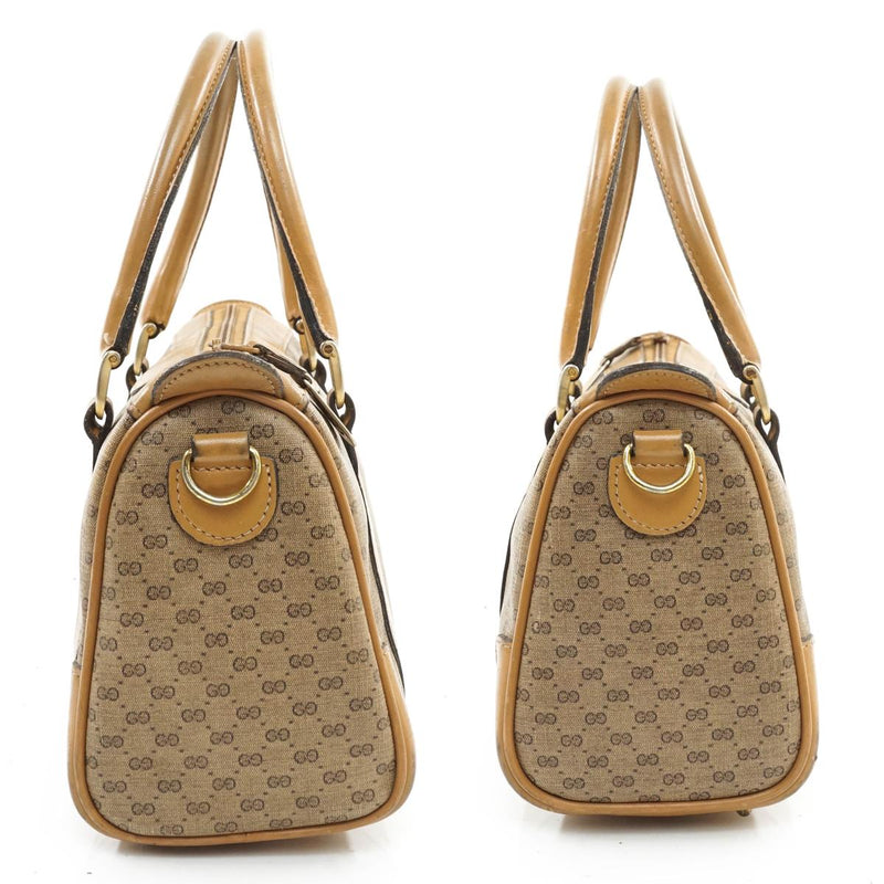 Gucci Hand Bag Pvc Brown Satchel