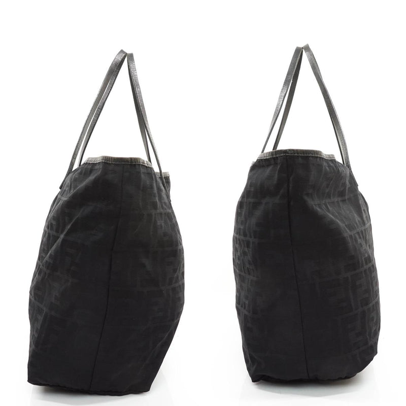 Fendi Zucca Tote Bag Black Nylon