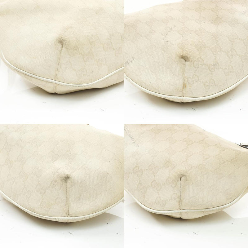 Gucci Shoulder Bag Cream Canvas
