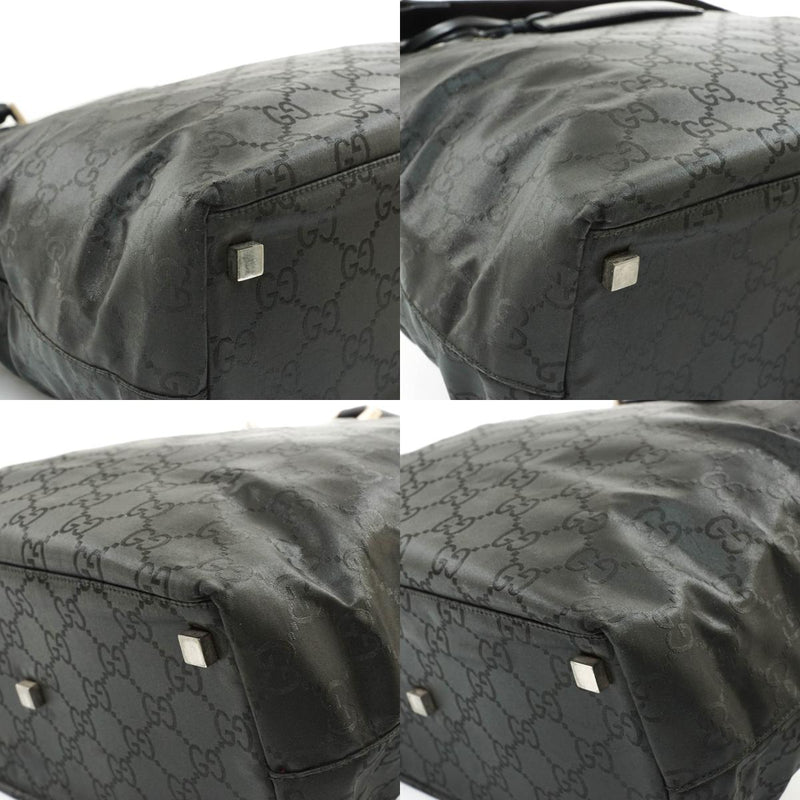 Gucci Hand Bag Nylon Black