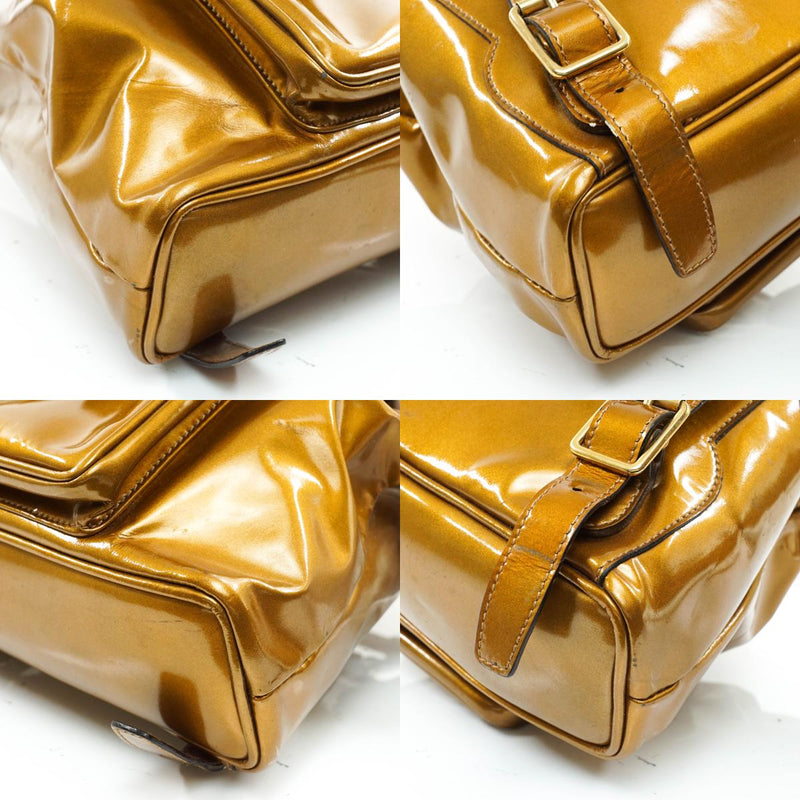 Gucci Bamboo Backpack Gold Enamel