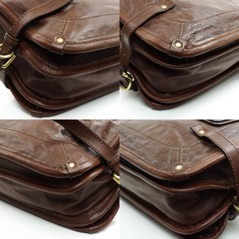 Chloe Hand Bag Leather Brown