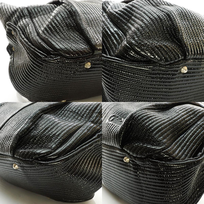 Chloe Tote Bag Heloise Black Enamel