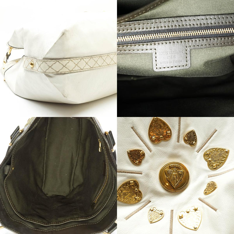 Gucci Tote Bag White Leather