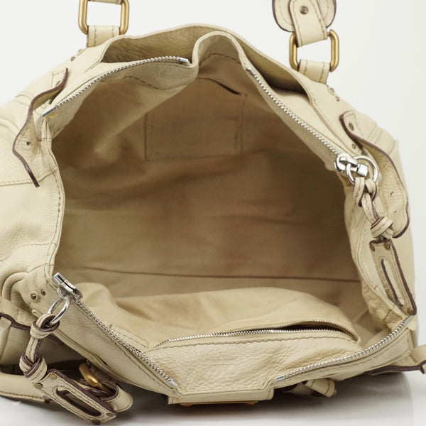 Chloe Paddington Shoulder Bag Cream