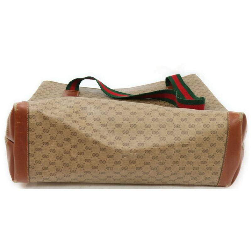 Gucci Micro Gg Tote Bag Brown