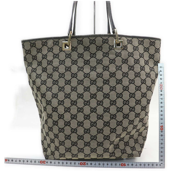 Gucci Gg Tote Bag Black Canvas