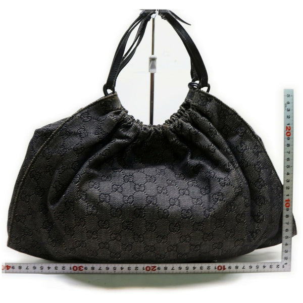 Gucci Gg Hand Bag Black Canvas