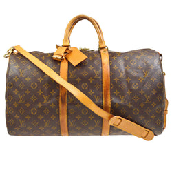 Louis Vuitton Vachetta Luggage Tag w/ Keepall Strap Holder - Brown