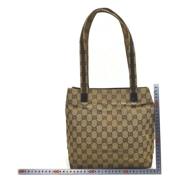 Gucci Hand Bag Beige Canvas