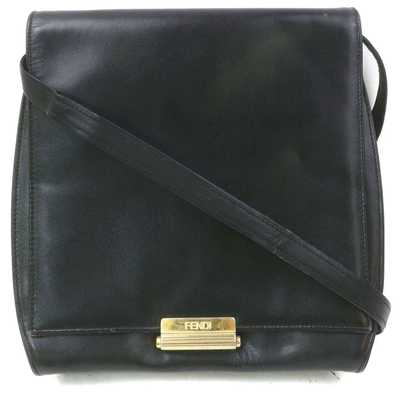 Fendi Crossbody Bag Leather Black