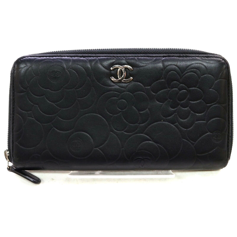 Chanel Camellia Line Zippy Wallet