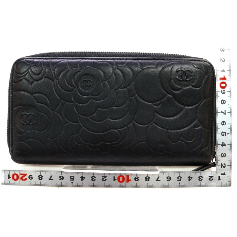 Chanel Camellia Line Zippy Wallet