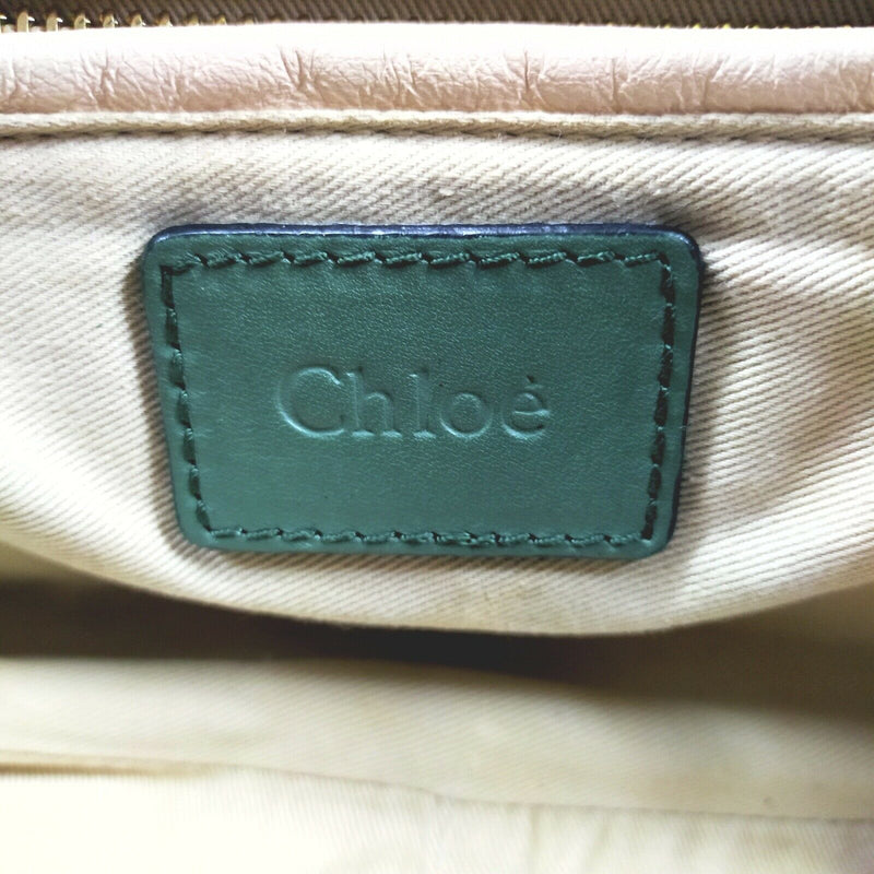 Chloe Hand Bag Leather Green