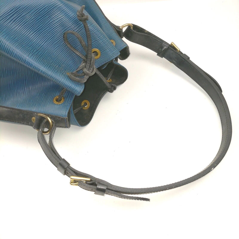 Louis Vuitton Blue Epi Leather Noe PM Draw String Shoulder Bag