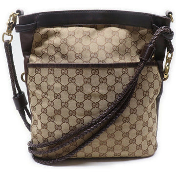 Gucci Crossbody Bag Gg Brown Canvas