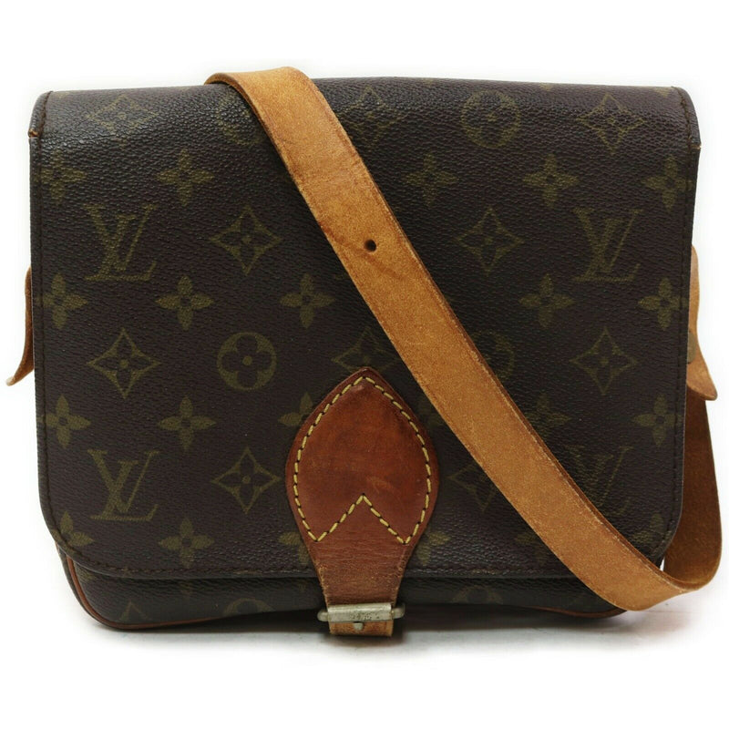 Cartouchiere mm Monogram Leather Cross Body Bag (Authentic Pre-Owned)