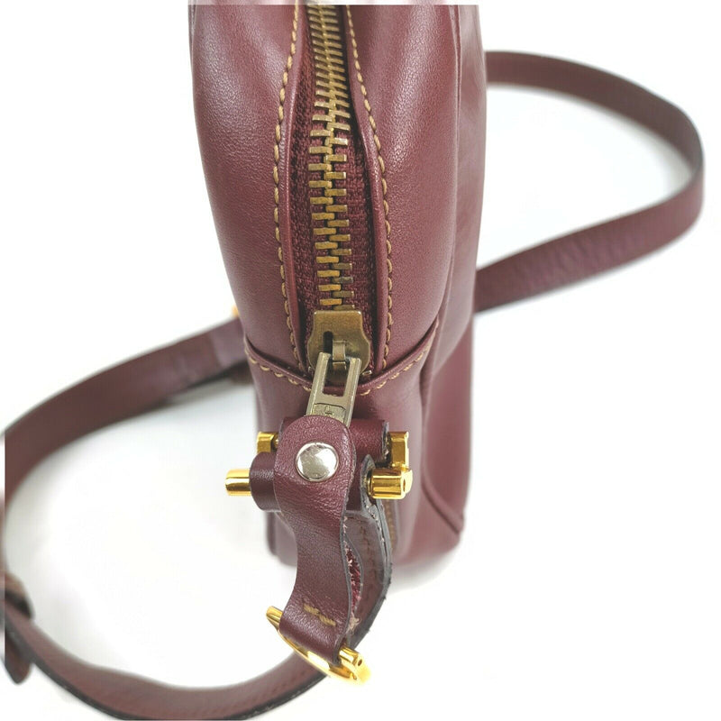 Cartier Crossbody Bag Burgundy