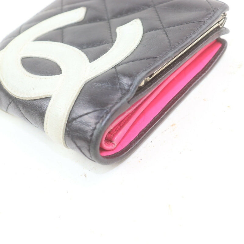 Chanel Cambon Wallet Leather Black